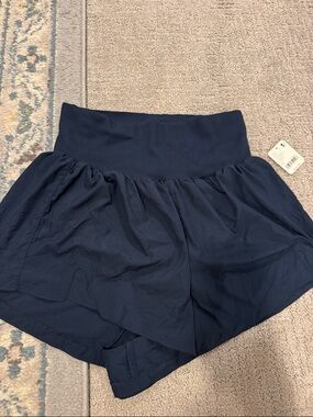 FP Movement by Free People Navy Blue Layered Athletic Short